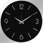 Wallity Reloj de Pared Decorativo de Metal Negro